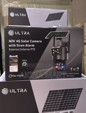 AOV Dual Lens 4g Solar Camera 2lens Solar Camera With Alarm System