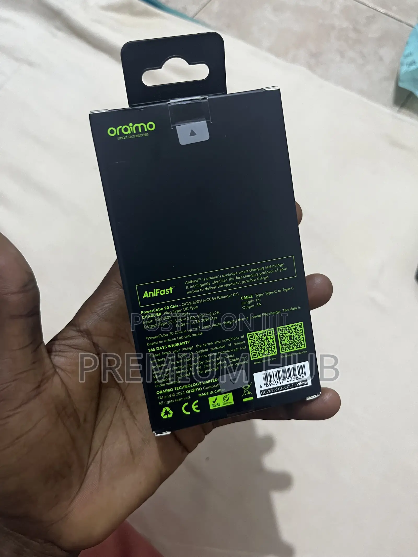 Oraimo Type-C Fast Charger