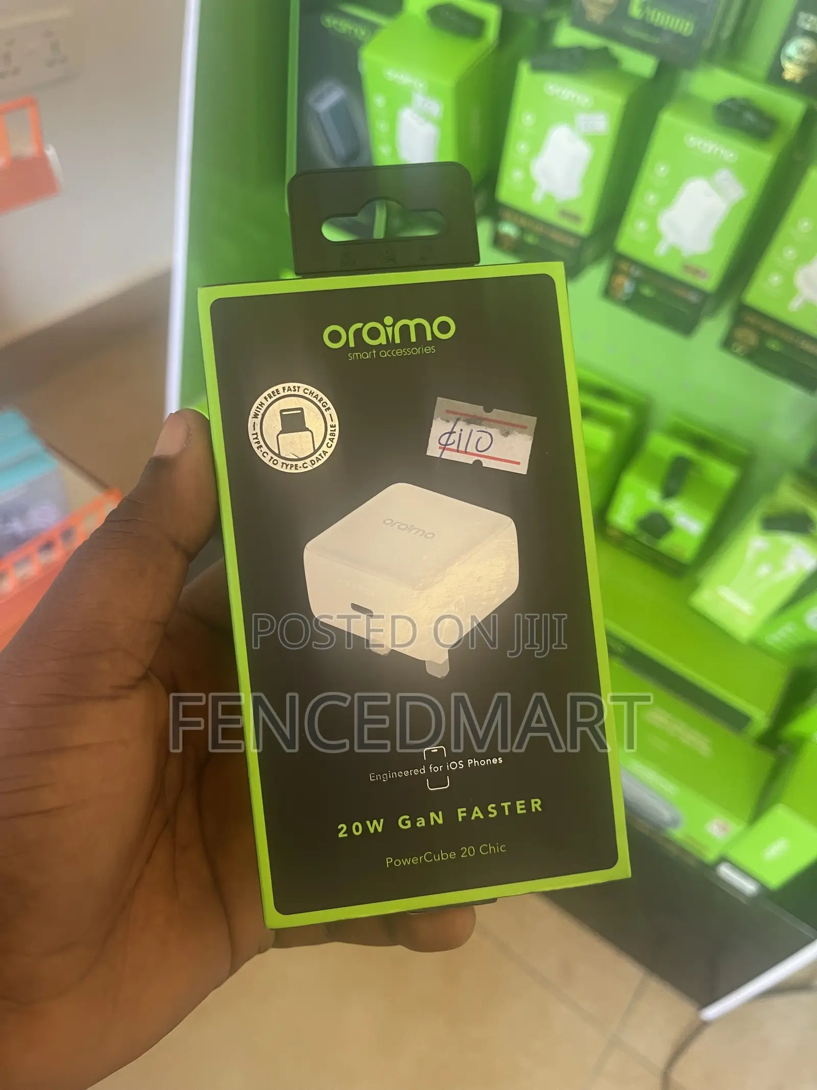 Oraimo PowerCube 20 Chic 20W GaN USB-C Fast Charger