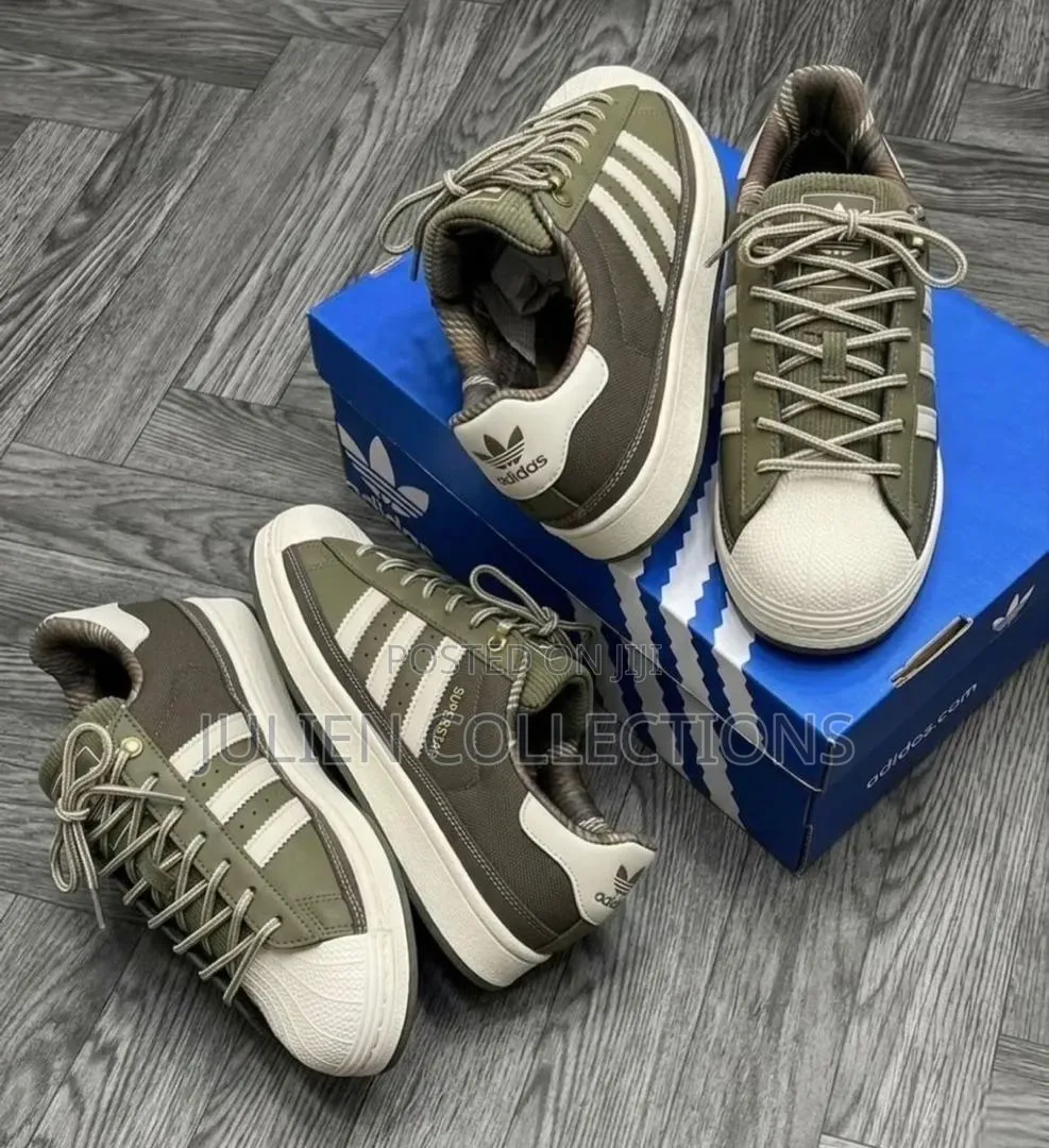 Adidas Superstar OG Army Green and Cream
