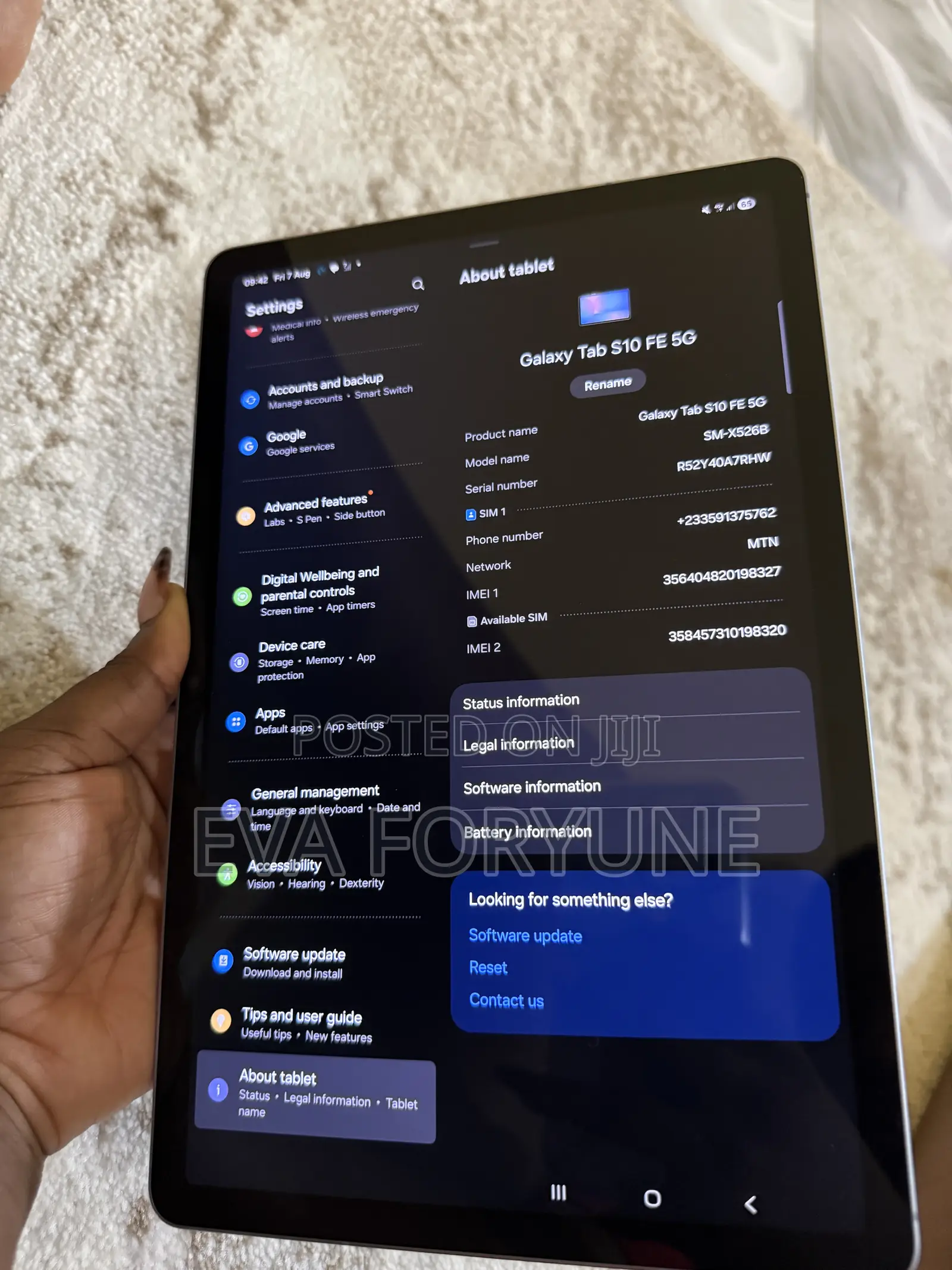 Samsung Galaxy Tab S10 FE 256 GB