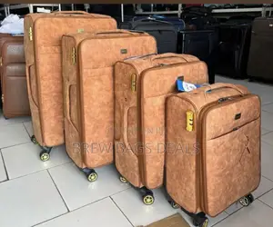 Premium Quality 4set Suede Thick Leather Traveling Bag.
