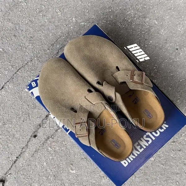 Birkenstock Berlin Boston Suede Mules