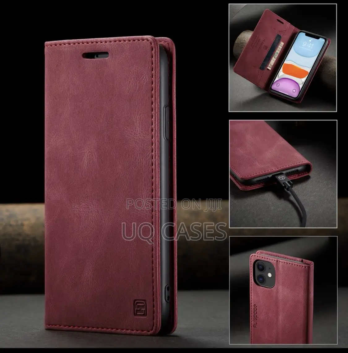 Flip Leather iPhone 12 Pro Max Series Case (Free Delivery Accra)