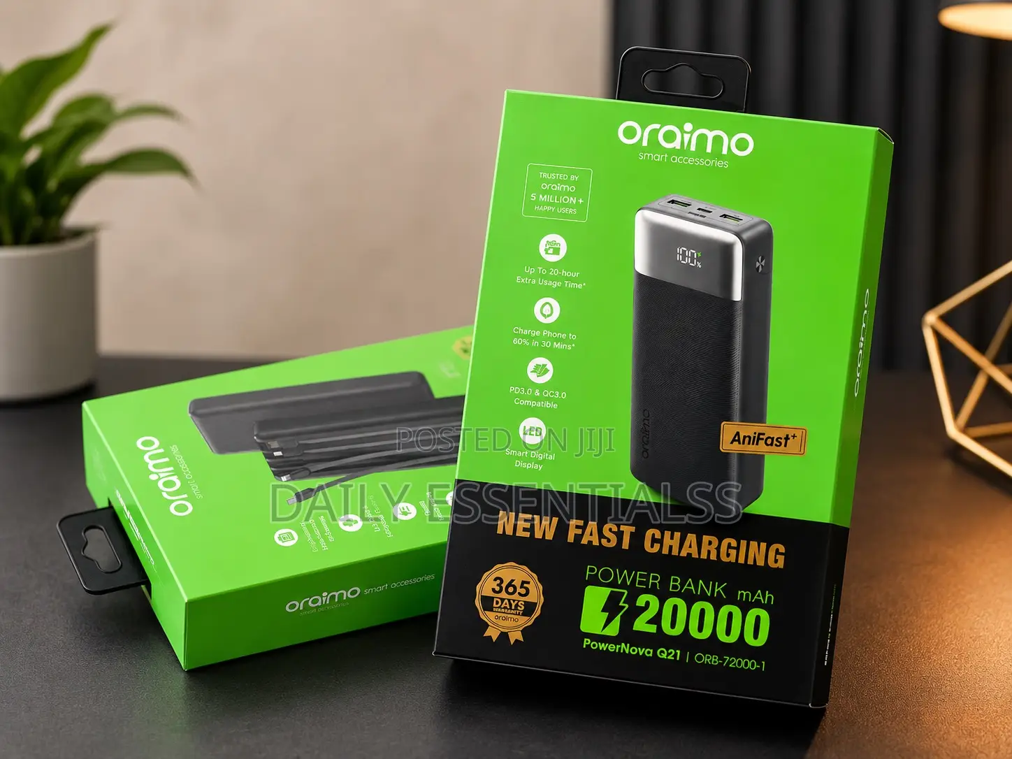 Oraimo PowerNova Q21 20000mAh Fast Charging Power Bank