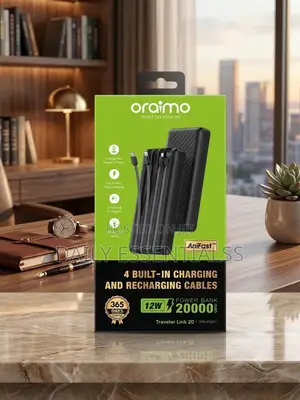 Oraimo 20000mAh Fast Charge Power Bank With LED Display