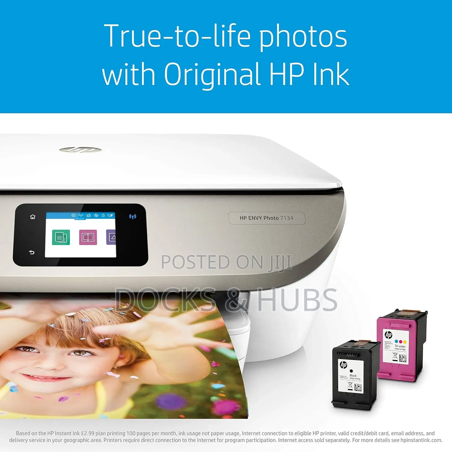HP ENVY Photo 7134 All-in-One Wireless Printer – Borderless Photo