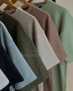 Waffle Henly T-Shirts (Short Sleeves)