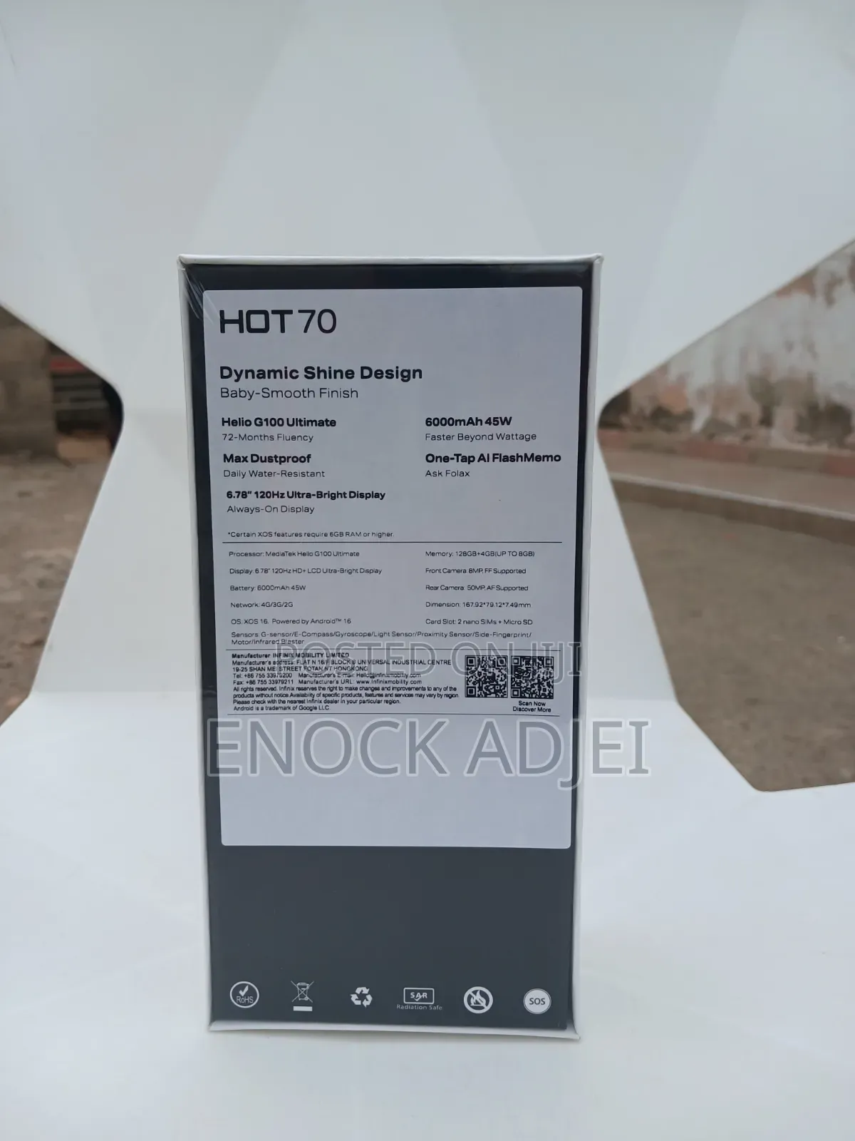 New Infinix Hot 70 128 GB