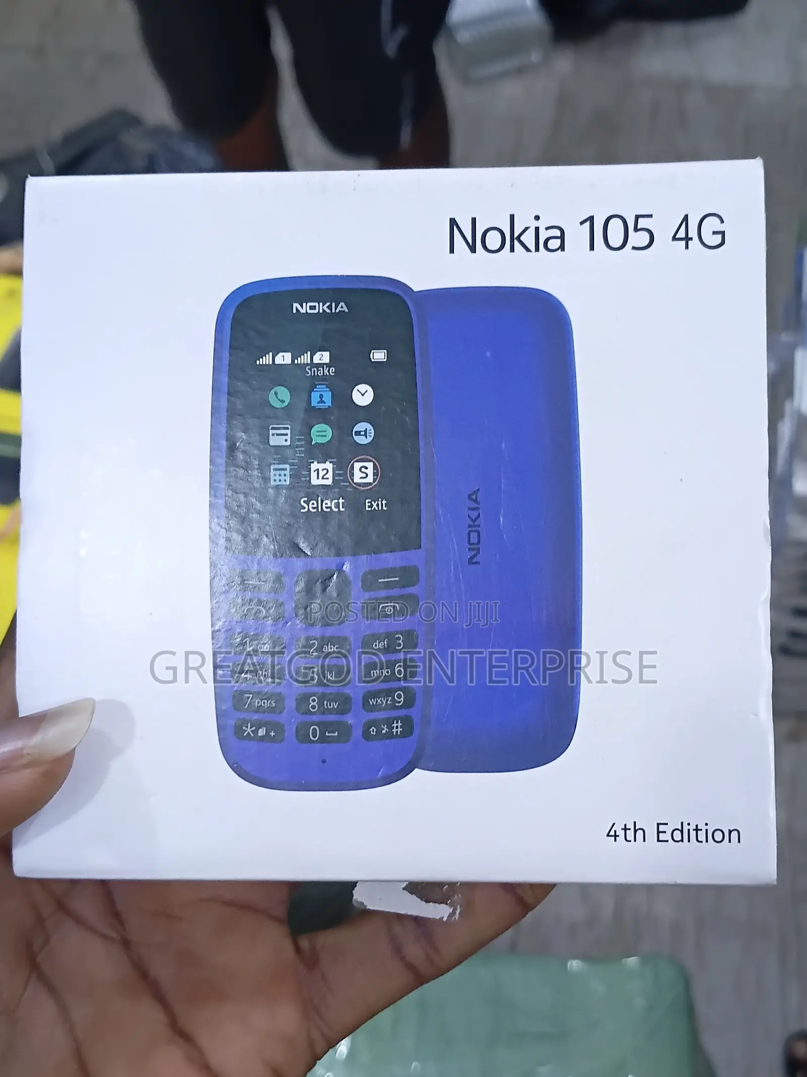 New Nokia 105 4G Blue