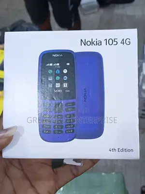 New Nokia 105 4G Blue