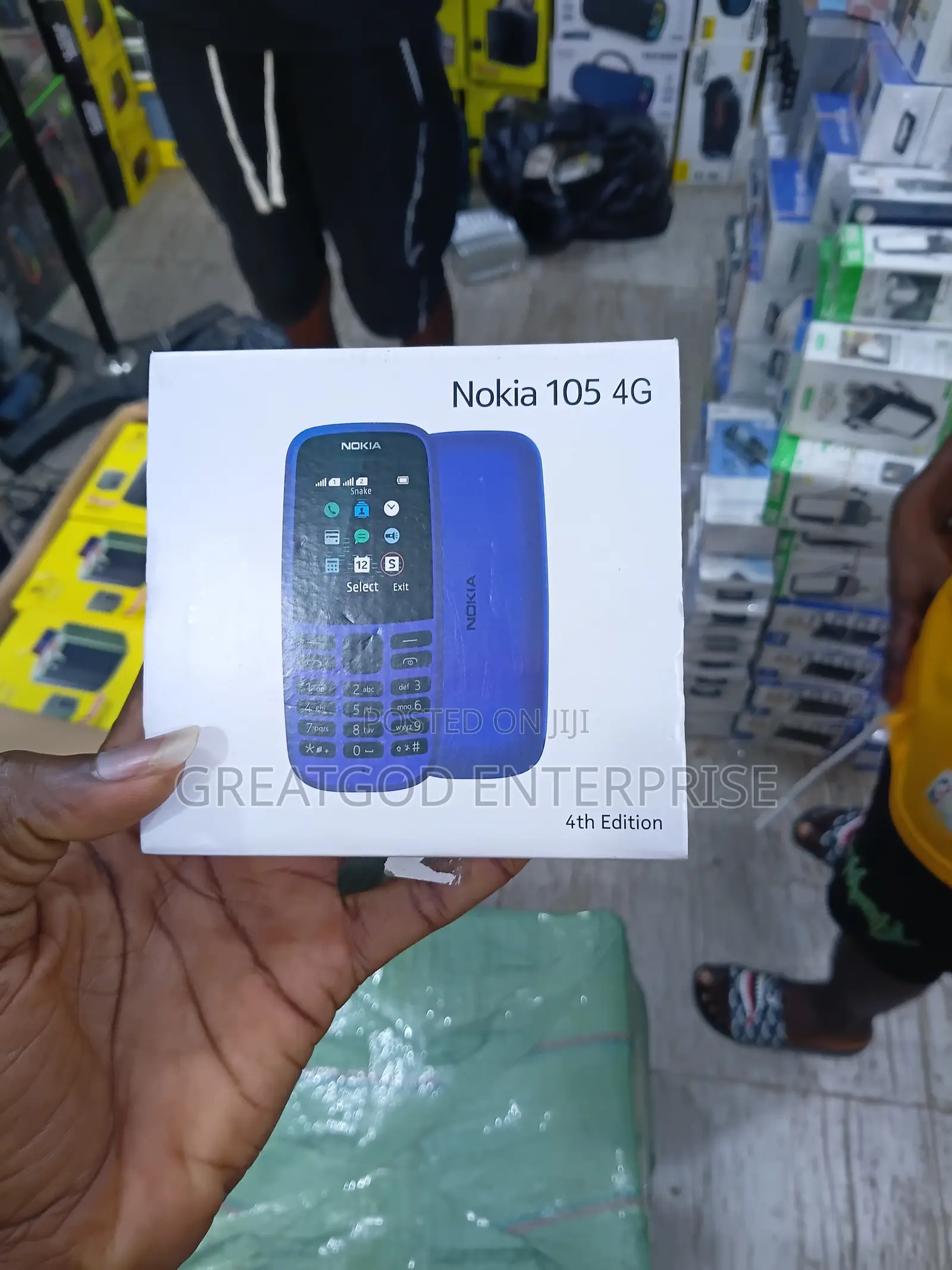 New Nokia 105 4G Blue