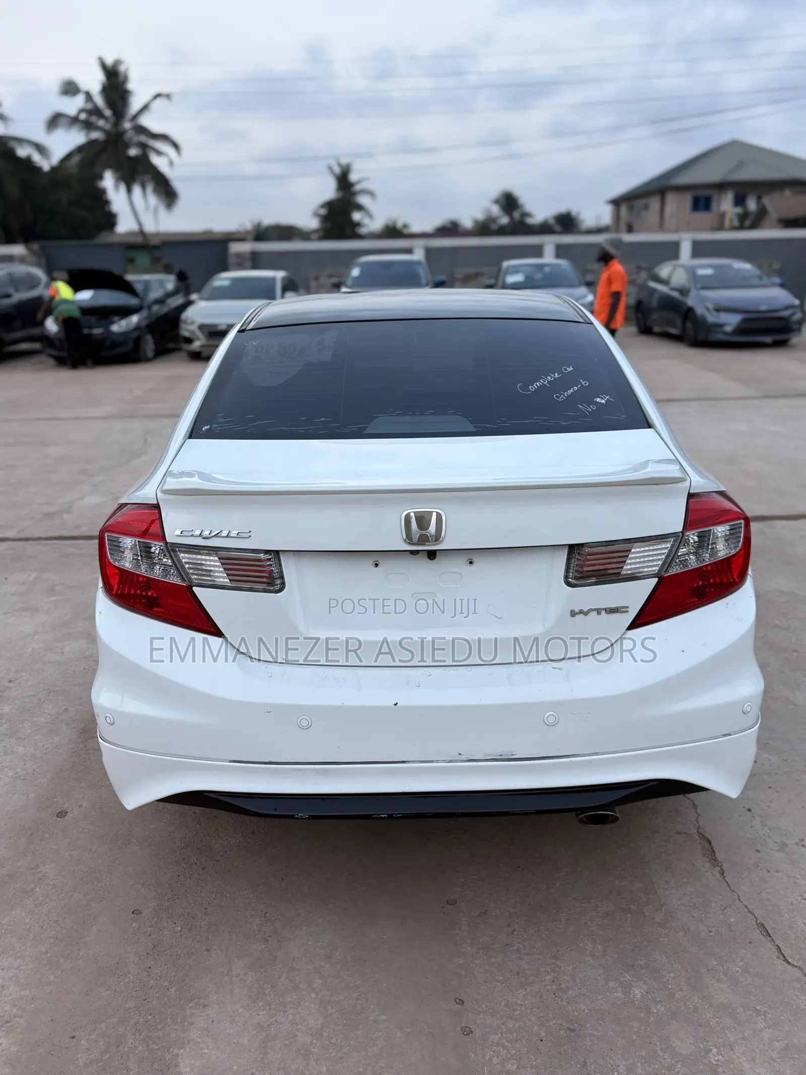 Honda Civic EX-L 4dr Sedan w/Nav (1.8L 4cyl CVT) 2014 White