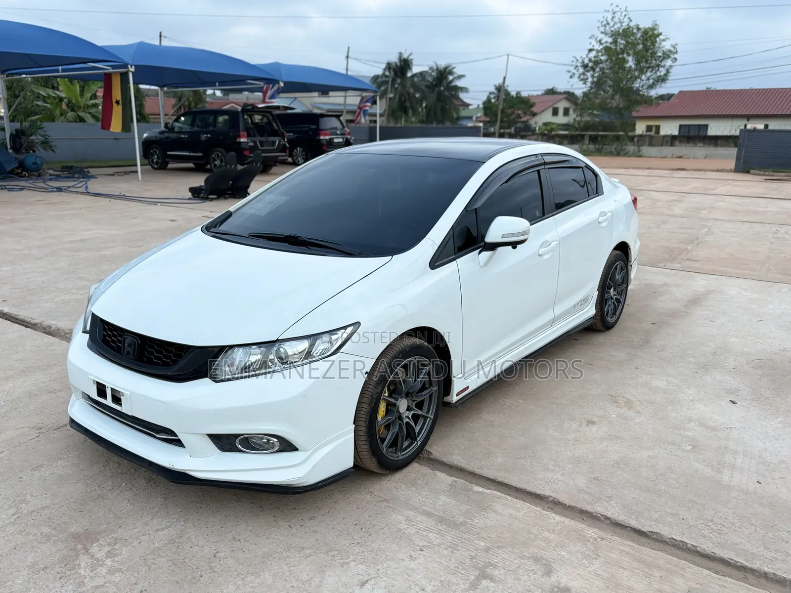 Honda Civic EX-L 4dr Sedan w/Nav (1.8L 4cyl CVT) 2014 White