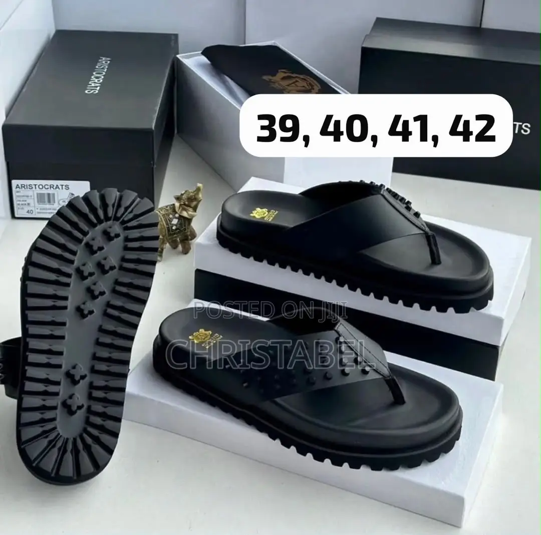 Balenciaga BB Logo Leather Slides