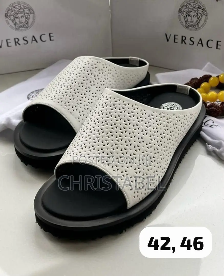 Balenciaga BB Logo Leather Slides