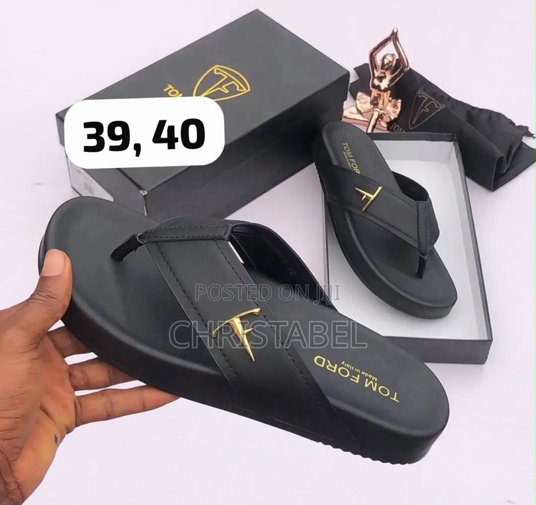 Balenciaga BB Logo Leather Slides