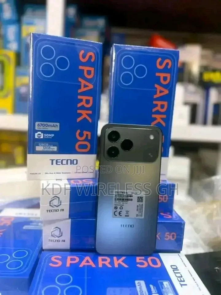 New Tecno Spark 50 128 GB Gray