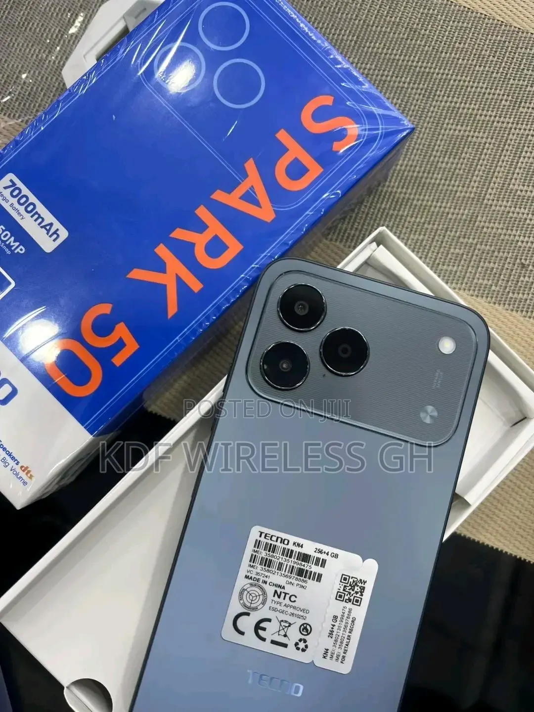 New Tecno Spark 50 128 GB Gray
