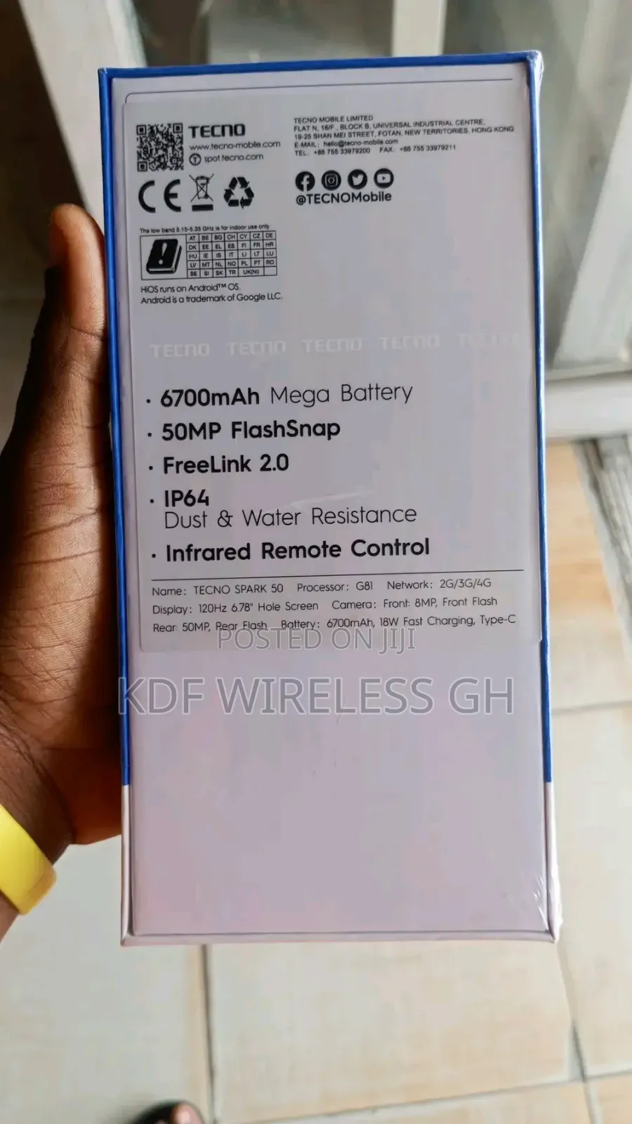 New Tecno Spark 50 128 GB Black