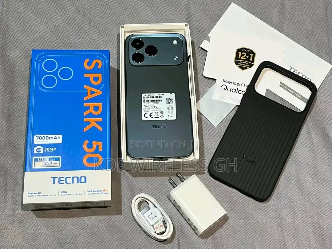 New Tecno Spark 50 128 GB Black