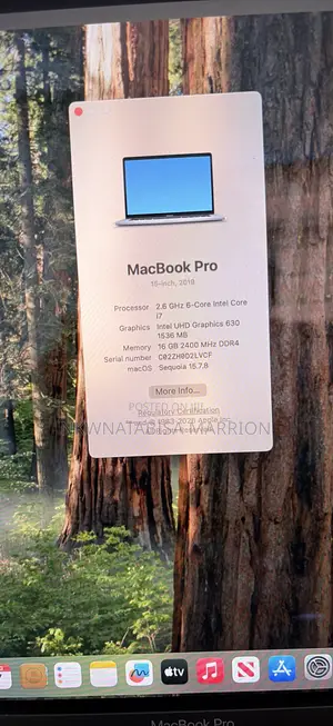 Laptop Apple MacBook Pro 2019 16GB Intel SSD 256GB
