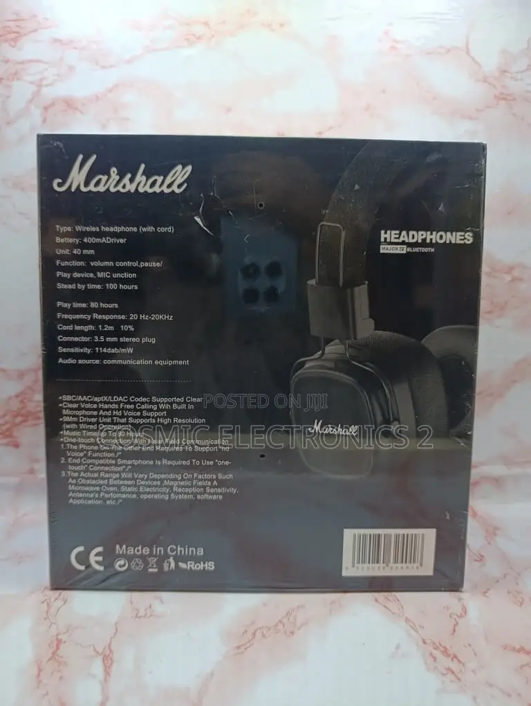 Marshall Major IV Wireless Bluetooth Headphones