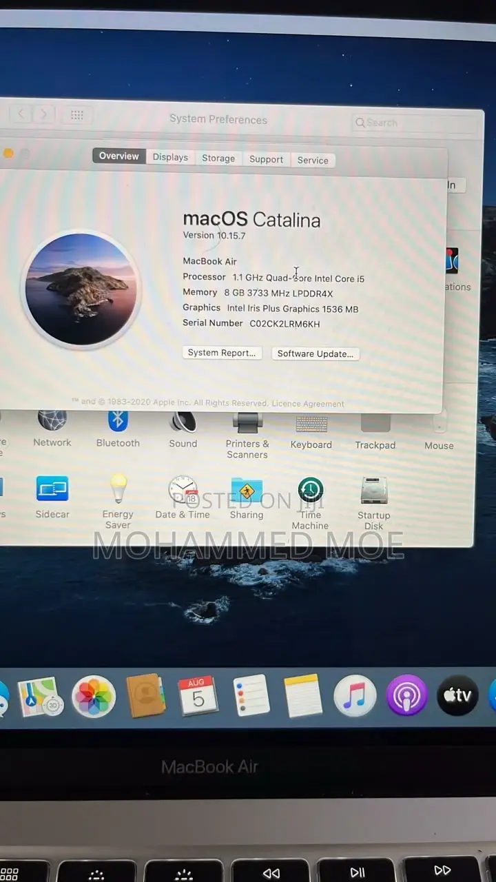 Laptop Apple MacBook Air 256GB Intel Core i5 HDD+SSD 500GB