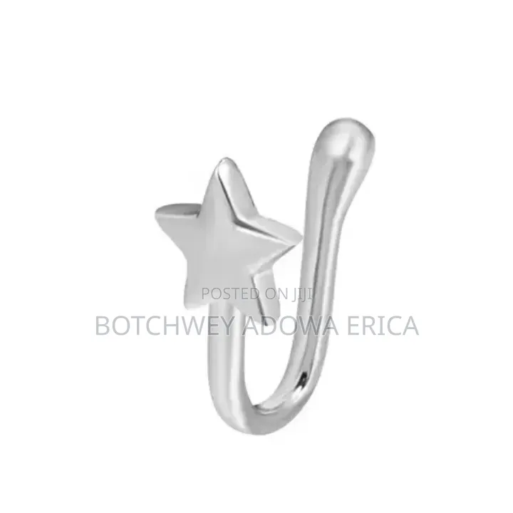 Silver Star Clip-on Nose and Ear Ring