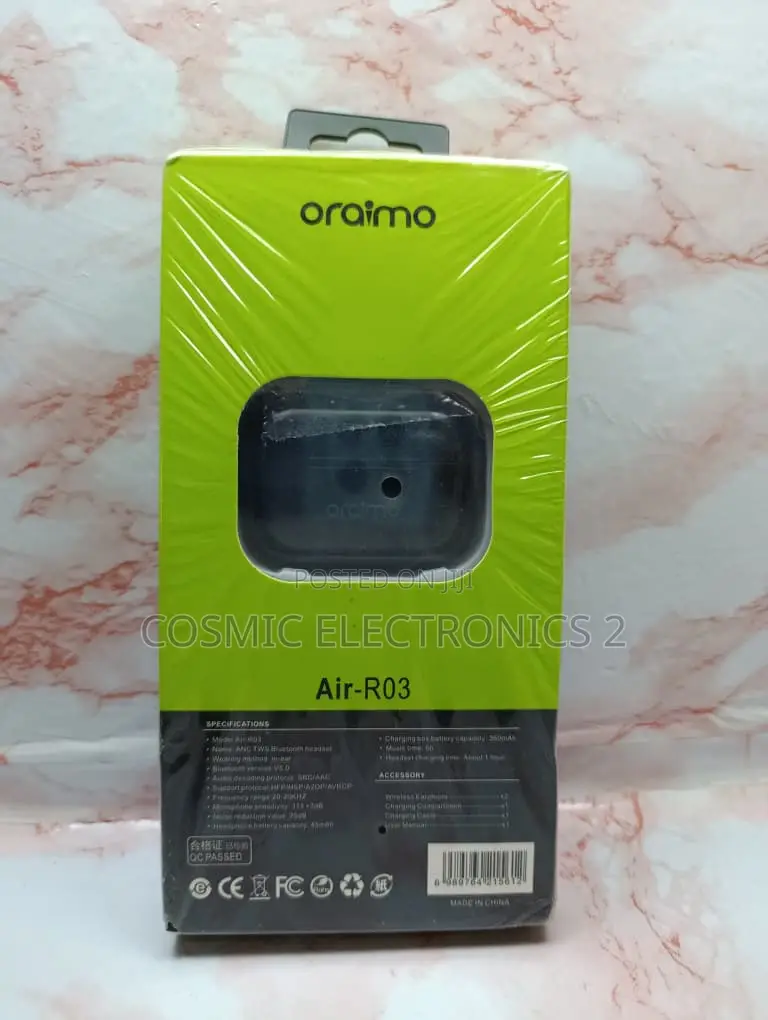 Oraimo Air-Ro3 Premium Wireless Bluetooth Earbuds