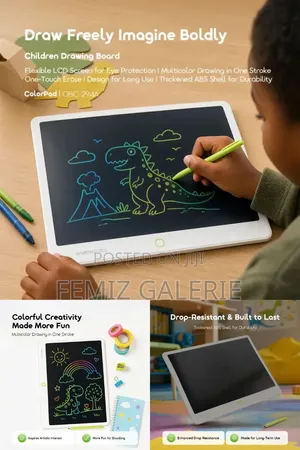 Oraimo Eye-Friendly Multicolor Children Drawing Board