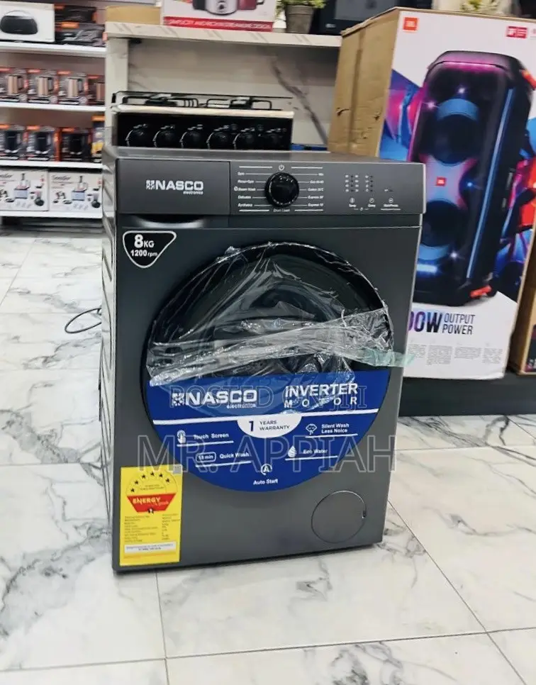 Efficient and Authentic Midea 8kg Front Load Washing Machine(Gray).