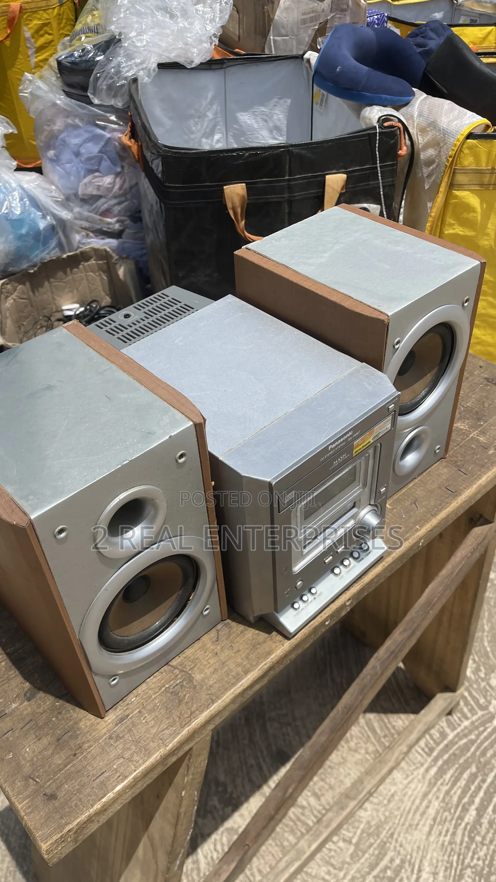 Panasonic Stereo Tuner Amp Sound System Set Cd,radio,aux, Cassette
