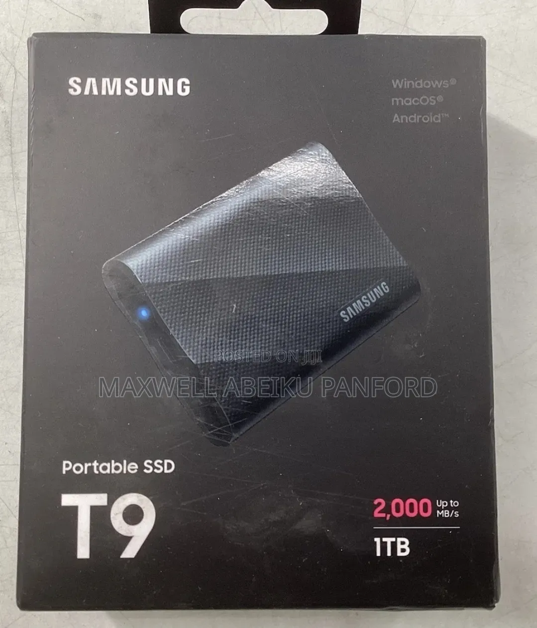 Samsung T9 1TB, External (MU-PG1T0B/AM) Solid Slate Drive