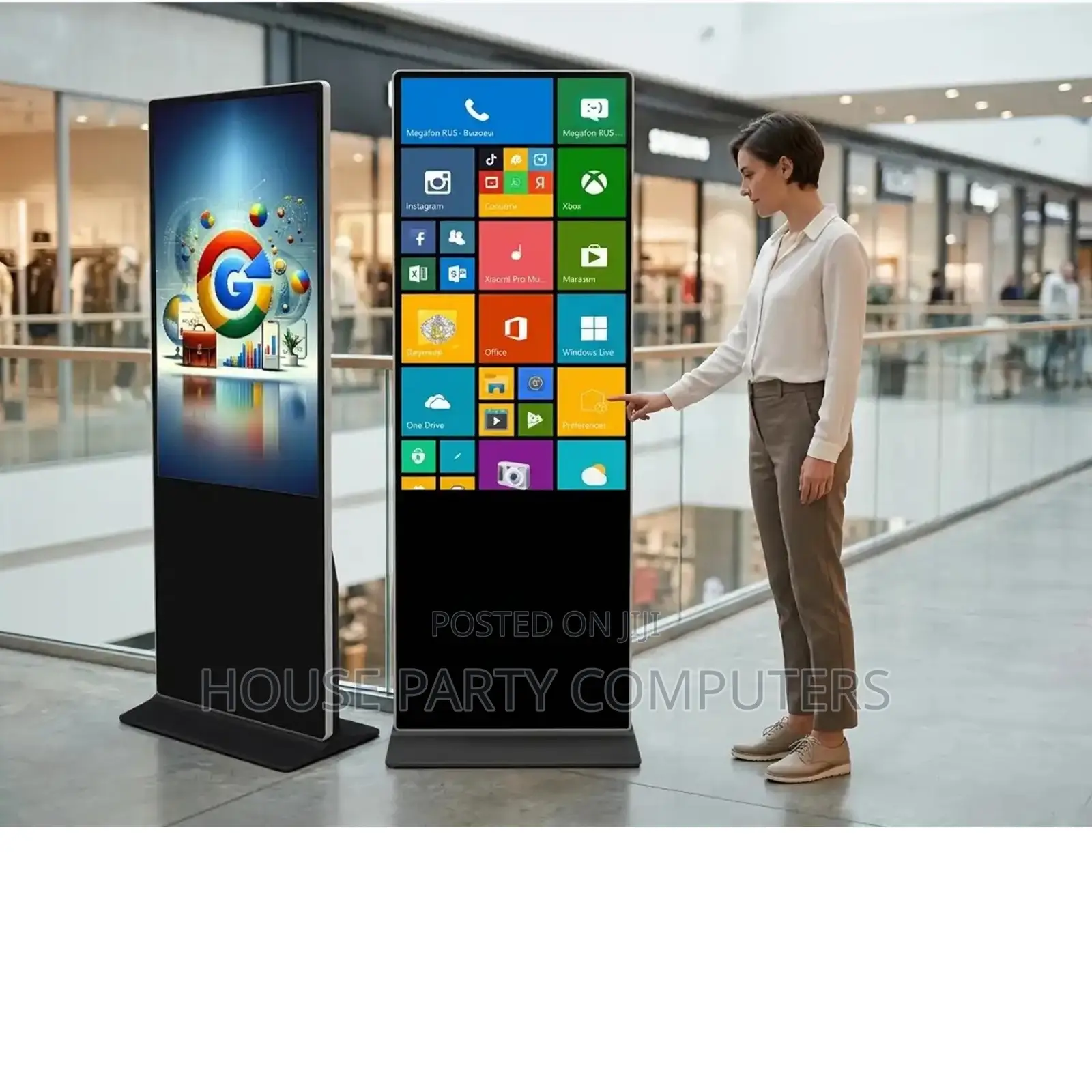 Floor Standing Touch Screen Interactive Kiosk Display