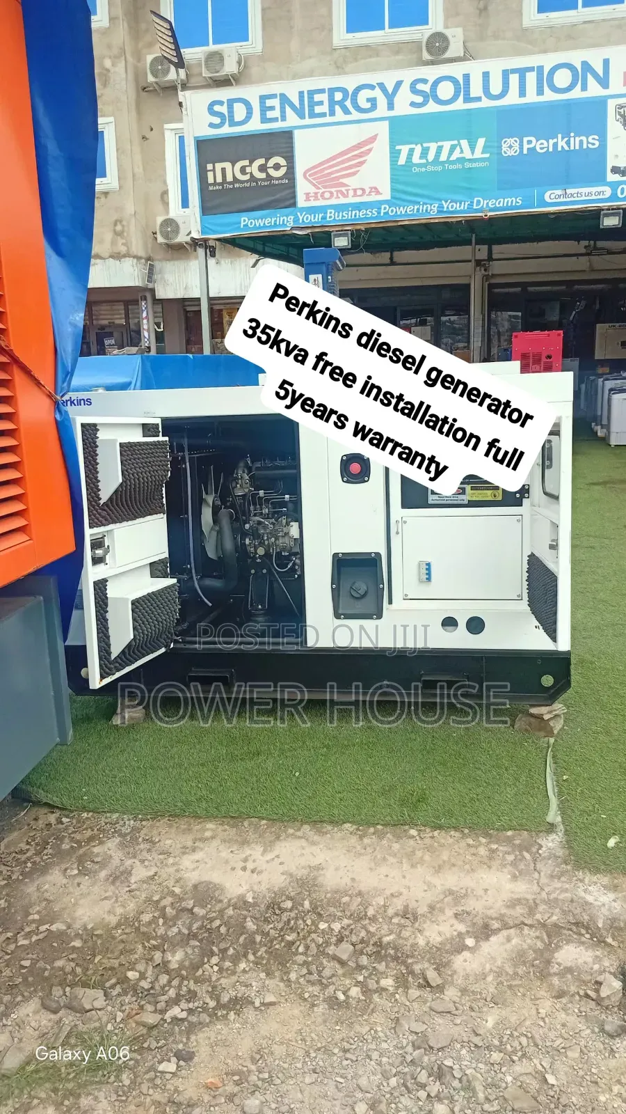 Rugged Perkins Diesel Generator Strong, Quiet Ready for Heavy Work