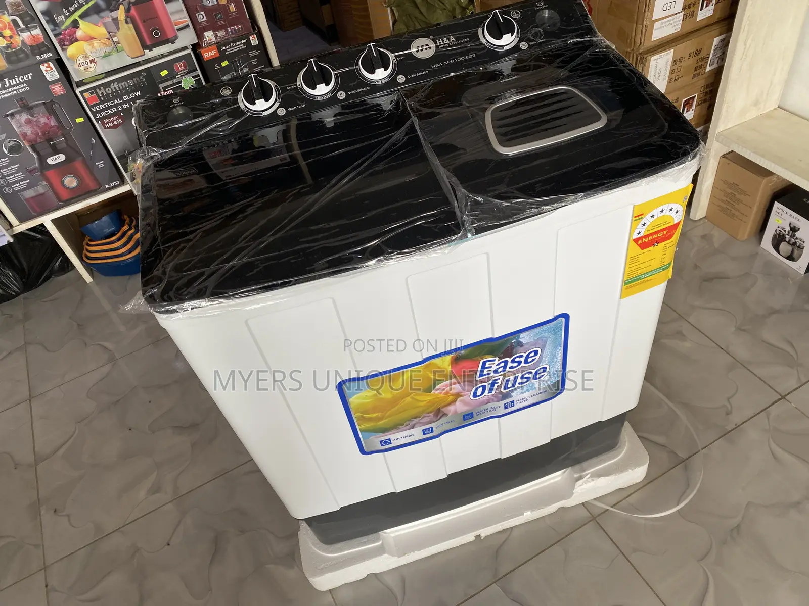 Twin Tub Washing Machine With Air Turbo Technology