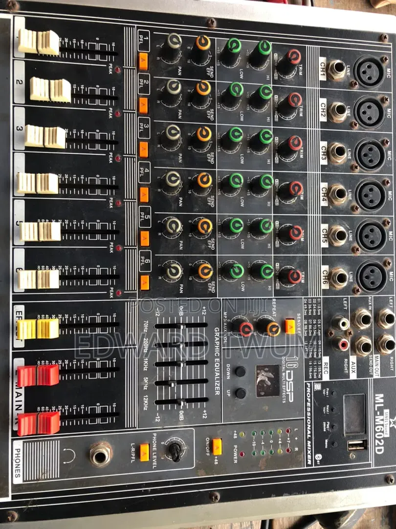 6 Channel Powered Mixer