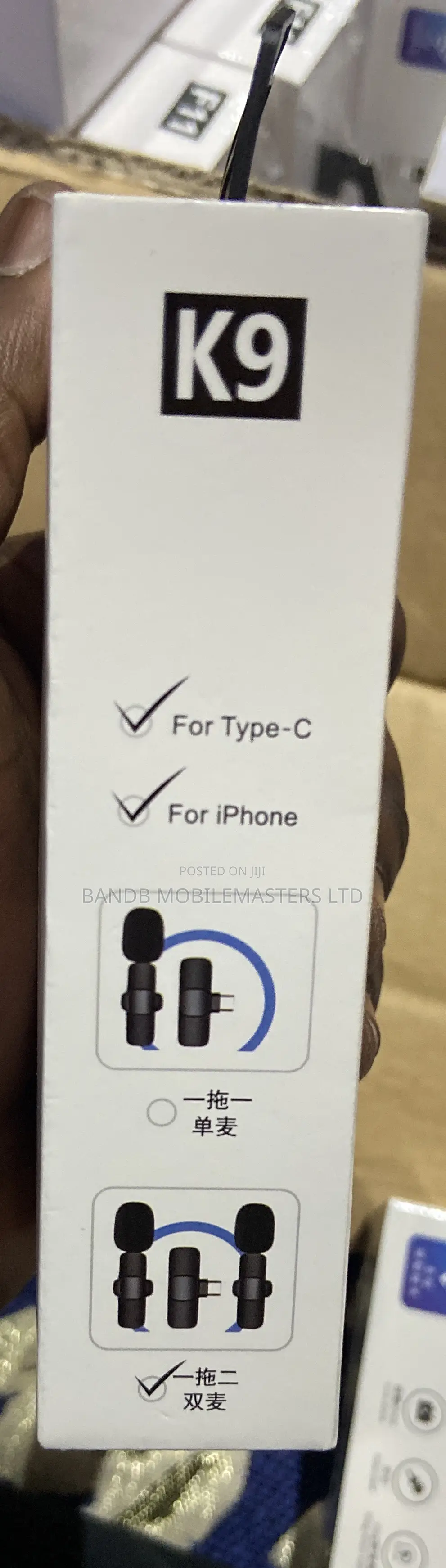 Wireless Microphone for Android/iPhone–Noise Reduction Clip-on Mic