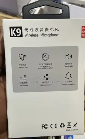 Wireless Microphone for Android/iPhone–Noise Reduction Clip-on Mic