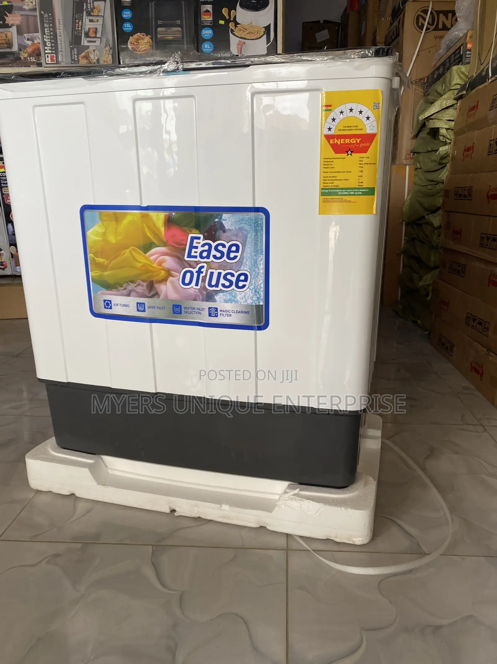 10kg Energy Saving Twin Tub Washer - 4 Star Rated