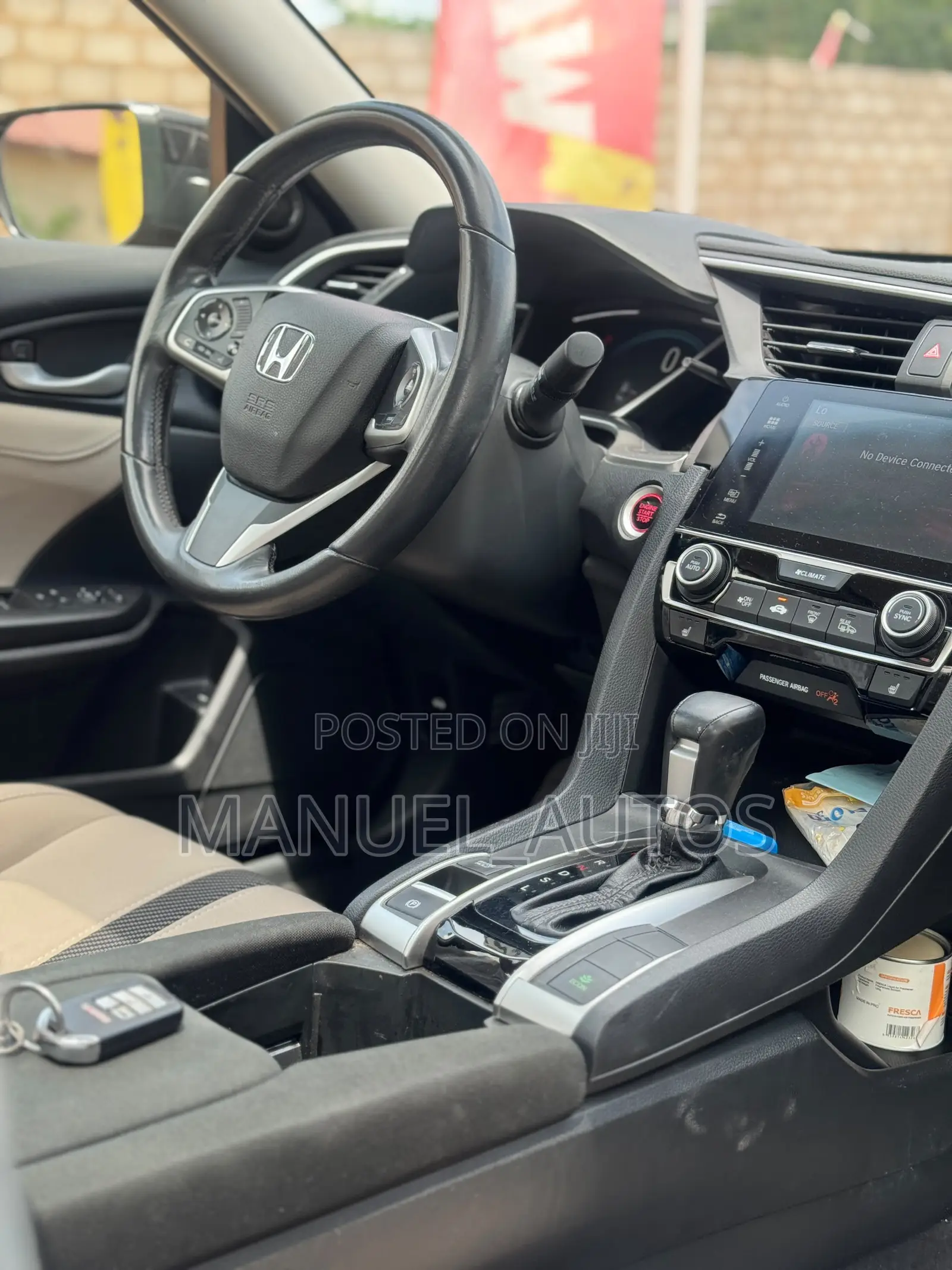 Honda Civic EX-L Sedan 2018 Black