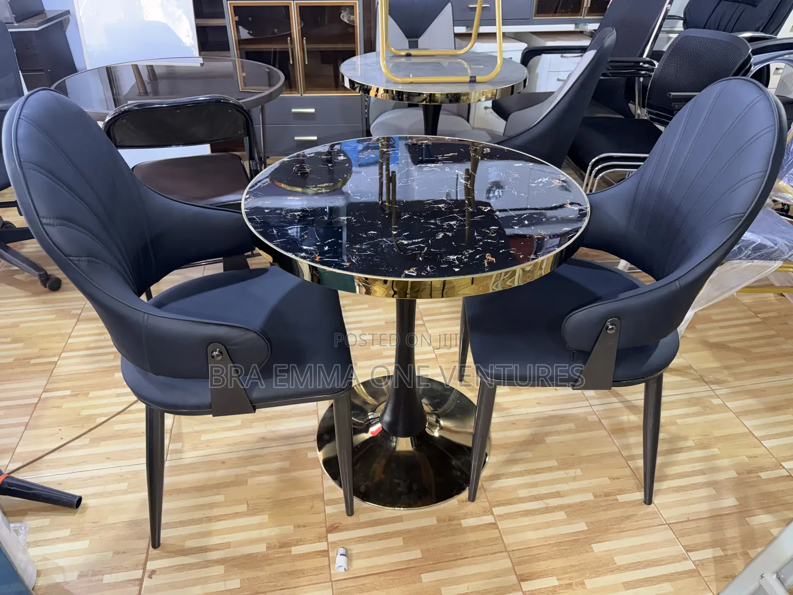 Luxury 2-Seater Marble Dining Set – Modern Elegant