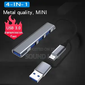 USB3.0 HUB 4 in 1 USB Type C Hub Splitter Adapter Expansion