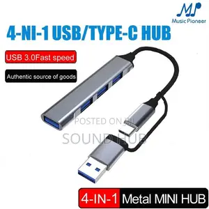 USB3.0 HUB 4 in 1 USB Type C Hub Splitter Adapter Expansion