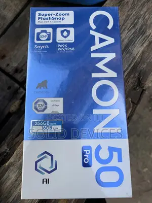 New Tecno Camon 50 Pro 256 GB Gray