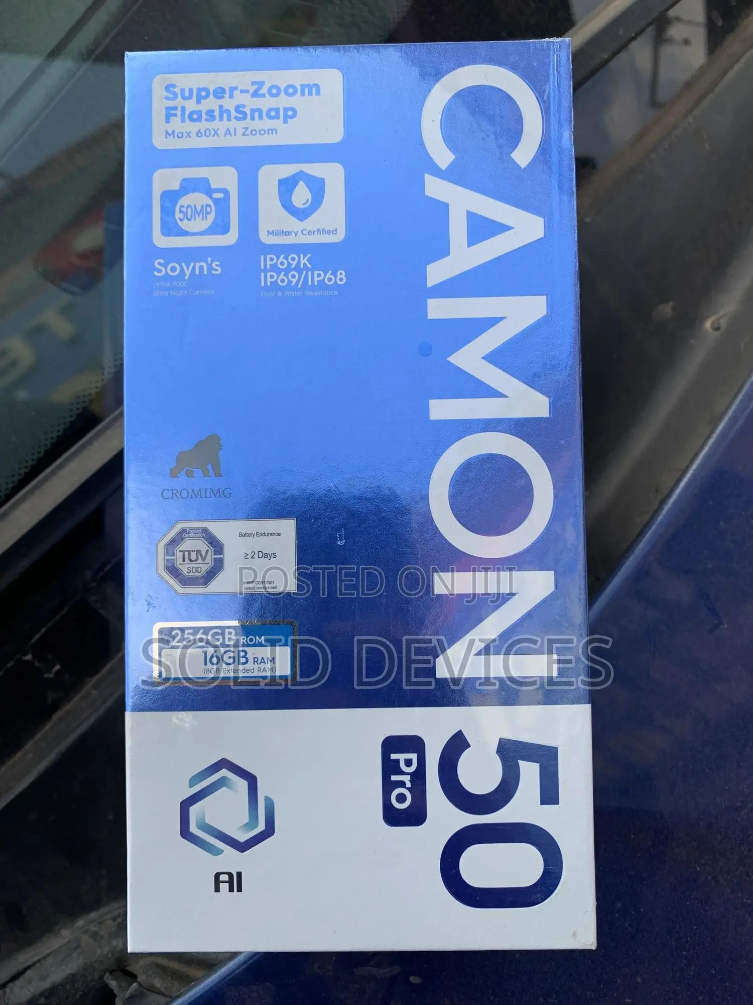 New Tecno Camon 50 Pro 256 GB Gray