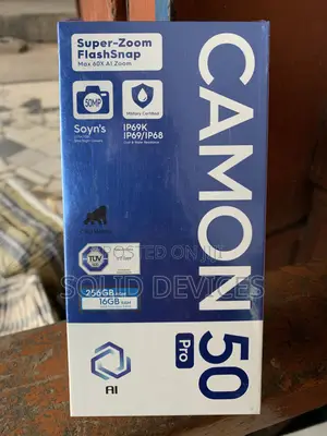 New Tecno Camon 50 Pro 256 GB Blue