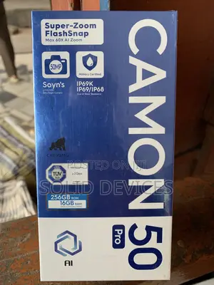 New Tecno Camon 50 Pro 256 GB Blue