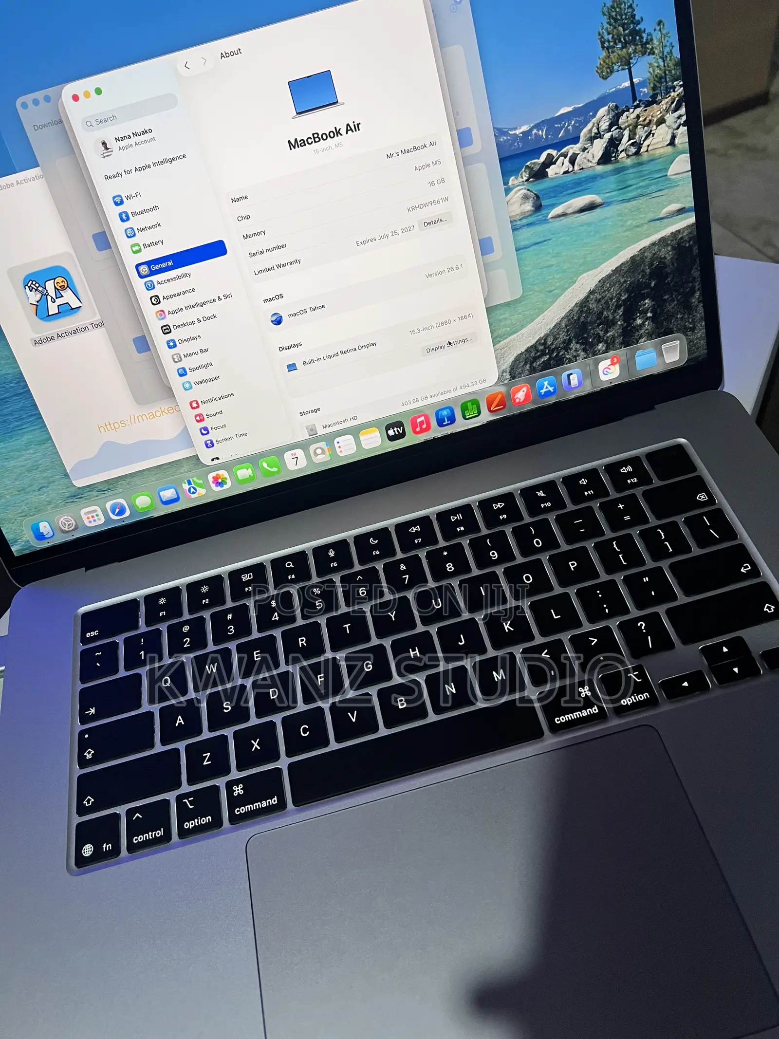 New Laptop Apple MacBook Air 16GB Apple M5 SSD 512GB